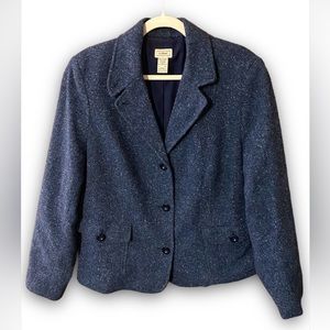LL Bean wool blazer size XL